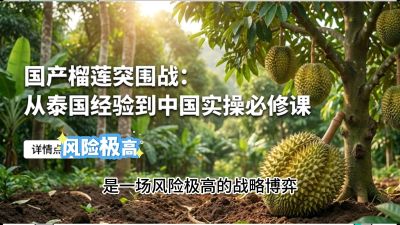 第一节：榴莲突围战：选址决策指南，告别赌运气，用硬指标圈定&ldquo;优生，课程：《国产榴莲突围战：从泰国经验到中国实操的8堂必修课（高阶实战版）》