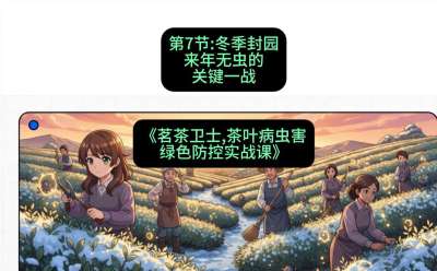 第07节：冬季封园&mdash;&mdash;来年无虫的关键一战，课程：《茗茶卫士&mdash;&mdash;茶叶病虫害绿色防控实战课》#识农AI